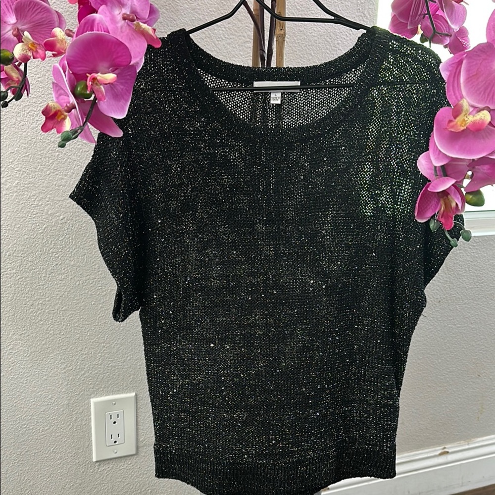 Stylish Black Knit Top